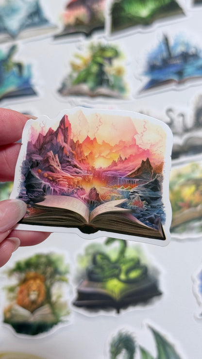 50pcs Magic Book Stickers